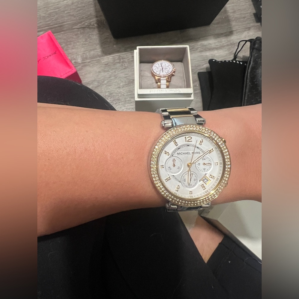 Michael Kors Two-Tone Crystal Women's Watch